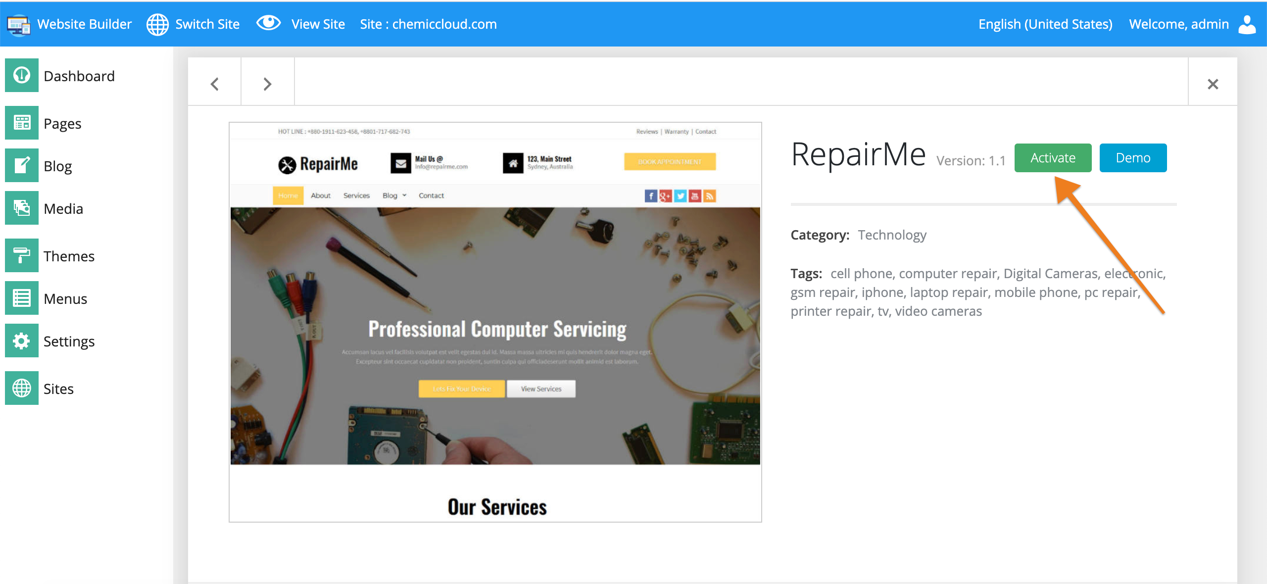 Website Theme