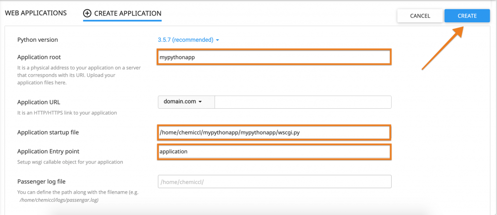 Create Python App