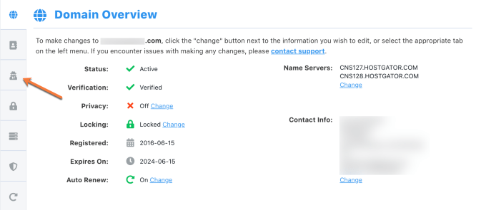 HostGator Domain Privacy